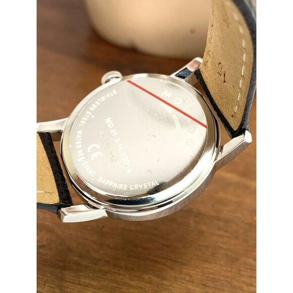 Movado Women\'s Watch 2100004 Museum Swiss Quartz Black Dial Leather Strap 27mm main image 7